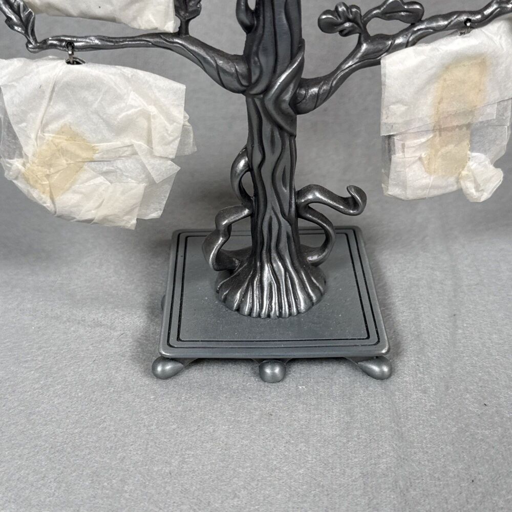 Burnes Of Boston Metal Family Tree Picture Frame Photo Holder Pewter 11” - Picture 3 of 6